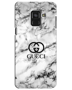 Чехол для Samsung Galaxy A8 Plus 2018 (A730F) с картинкой «Gucci — мраморный шик»