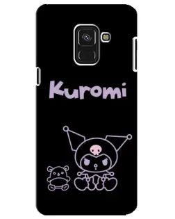 Чехол для Samsung Galaxy A8 Plus 2018 (A730F) с картинкой «Kuromi — черный минимализм» Чехол для Samsung Galaxy A8 Plus 2018 (A730F) с картинкой «Kuromi — черный минимализм»