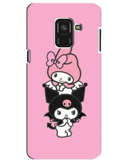 Чехол для Samsung Galaxy A8 Plus 2018 (A730F) с картинкой «My Melody и Kuromi»