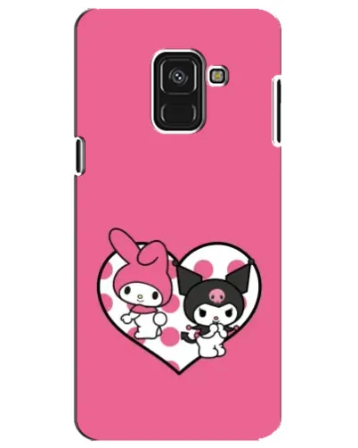 Чехол для Samsung Galaxy A8 Plus 2018 (A730F) с картинкой «Kuromi и My Melody»