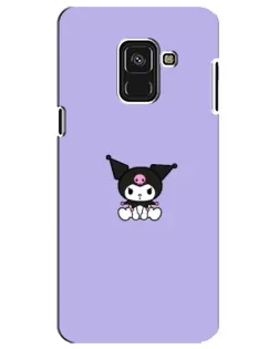 Чехол для Samsung Galaxy A8 Plus 2018 (A730F) с картинкой «Kuromi — фиолетовый минимализм»
