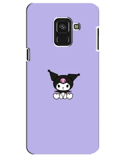 Чехол для Samsung Galaxy A8 Plus 2018 (A730F) с картинкой «Kuromi — фиолетовый минимализм»
