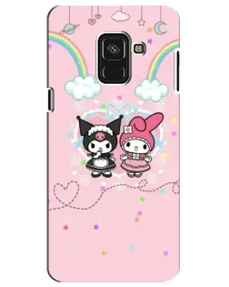 Чехол для Samsung Galaxy A8 Plus 2018 (A730F) с картинкой «My Melody и Kuromi»