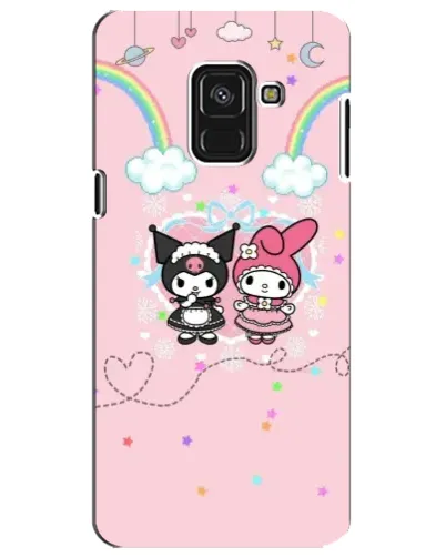 Чехол для Samsung Galaxy A8 Plus 2018 (A730F) с картинкой «My Melody и Kuromi»