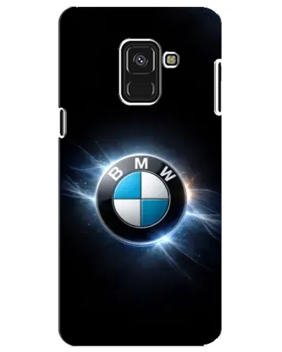 Чохол для Samsung Galaxy A8 Plus 2018 (A730F) з картинкою «BMW — неонове сяйво»