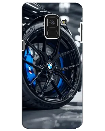 Чохол для Samsung Galaxy A8 Plus 2018 (A730F) з картинкою «Колесо BMW зблизька»