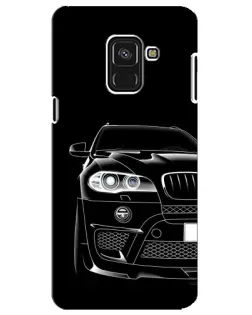 Чохол для Samsung Galaxy A8 Plus 2018 (A730F) з картинкою «Темний силует BMW»