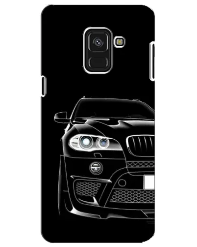 Чохол для Samsung Galaxy A8 Plus 2018 (A730F) з картинкою «Темний силует BMW»