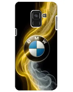 Чохол для Samsung Galaxy A8 Plus 2018 (A730F) з картинкою «Золотистий дим BMW»