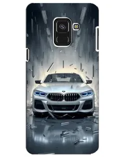 Чохол для Samsung Galaxy A8 Plus 2018 (A730F) з картинкою «BMW у світлі фар»