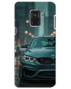 Чохол для Samsung Galaxy A8 Plus 2018 (A730F) з картинкою «BMW у вогнях міста»