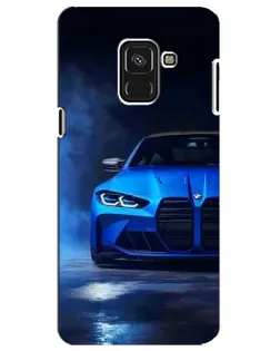 Чохол для Samsung Galaxy A8 Plus 2018 (A730F) з картинкою «Блакитна BMW M4»