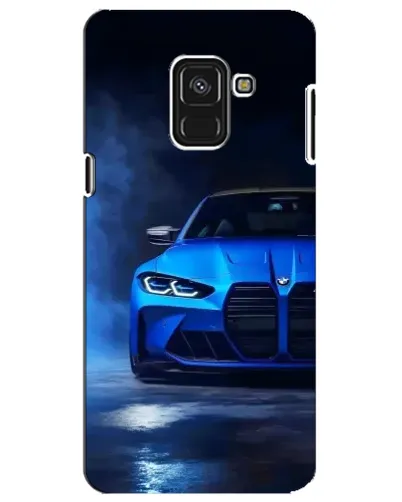Чохол для Samsung Galaxy A8 Plus 2018 (A730F) з картинкою «Блакитна BMW M4»