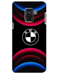 Чохол для Samsung Galaxy A8 Plus 2018 (A730F) з картинкою «Логотип BMW та неонові дуги»