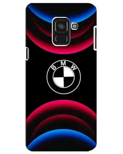 Чохол для Samsung Galaxy A8 Plus 2018 (A730F) з картинкою «Логотип BMW та неонові дуги»