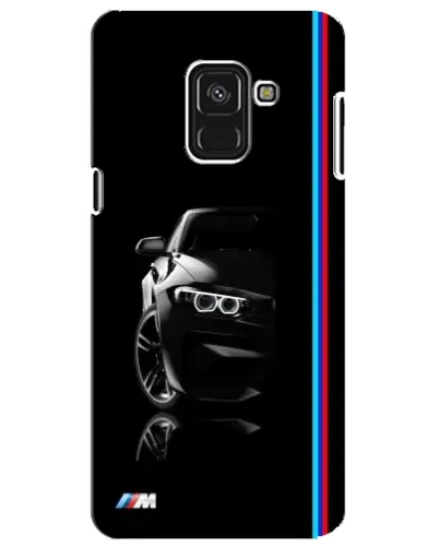 Чохол для Samsung Galaxy A8 Plus 2018 (A730F) з картинкою «Силует BMW в темряві»