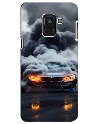 Чохол для Samsung Galaxy A8 Plus 2018 (A730F) з картинкою «BMW у диму»