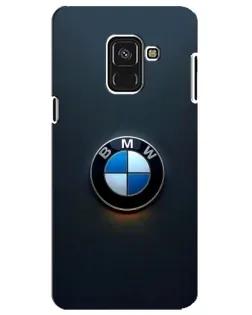Чохол для Samsung Galaxy A8 Plus 2018 (A730F) з картинкою «Логотип BMW — мінімалізм»