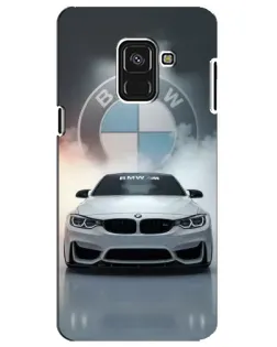 Чехол для Samsung Galaxy A8 Plus 2018 (A730F) с картинкой «BMW в белом дыму» Чехол для Samsung Galaxy A8 Plus 2018 (A730F) с картинкой «BMW в белом дыму»