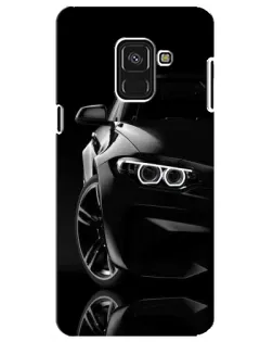 Чехол для Samsung Galaxy A8 Plus 2018 (A730F) с картинкой «Черная BMW — профиль» Чехол для Samsung Galaxy A8 Plus 2018 (A730F) с картинкой «Черная BMW — профиль»