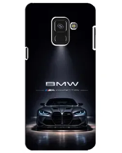 Чехол для Samsung Galaxy A8 Plus 2018 (A730F) с картинкой «BMW сквозь ночной город» Чехол для Samsung Galaxy A8 Plus 2018 (A730F) с картинкой «BMW сквозь ночной город»