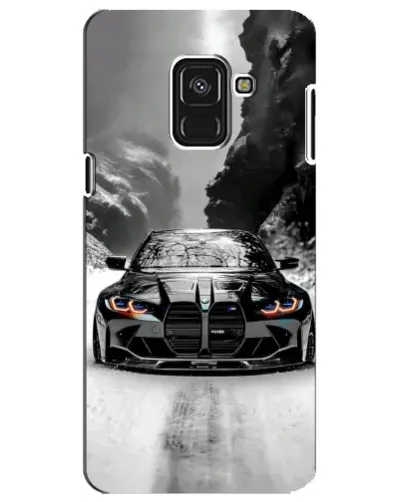 Чехол для Samsung Galaxy A8 Plus 2018 (A730F) с картинкой «BMW — акварельный дрифт» Чехол для Samsung Galaxy A8 Plus 2018 (A730F) с картинкой «BMW — акварельный дрифт»