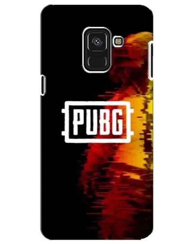 Чехол для Samsung Galaxy A8 Plus 2018 (A730F) с картинкой «Яркий логотип PUBG»