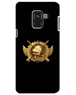 Чехол для Samsung Galaxy A8 Plus 2018 (A730F) с картинкой «PUBG — оранжевый градиент» Чехол для Samsung Galaxy A8 Plus 2018 (A730F) с картинкой «PUBG — оранжевый градиент»