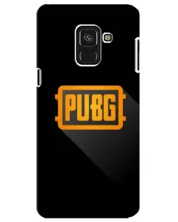 Чехол для Samsung Galaxy A8 Plus 2018 (A730F) с картинкой «PUBG — рамка лого»