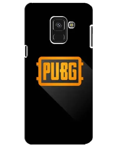 Чехол для Samsung Galaxy A8 Plus 2018 (A730F) с картинкой «PUBG — рамка лого»