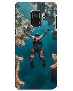 Чехол для Samsung Galaxy A8 Plus 2018 (A730F) с картинкой «PUBG — свободное падение»