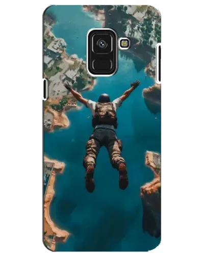 Чехол для Samsung Galaxy A8 Plus 2018 (A730F) с картинкой «PUBG — свободное падение»