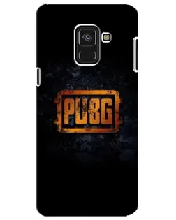 Чехол для Samsung Galaxy A8 Plus 2018 (A730F) с картинкой «PUBG — золотой логотип»