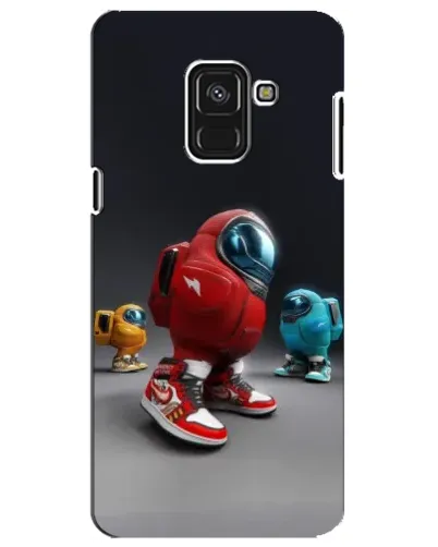 Чехол для Samsung Galaxy A8 Plus 2018 (A730F) с картинкой «Among Us — 3D стиль»