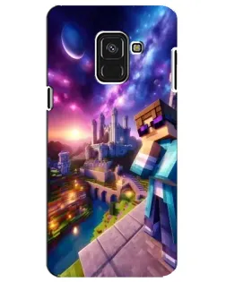 Чехол для Samsung Galaxy A8 Plus 2018 (A730F) с картинкой «Стив и космос» Чехол для Samsung Galaxy A8 Plus 2018 (A730F) с картинкой «Стив и космос»