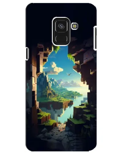 Чехол для Samsung Galaxy A8 Plus 2018 (A730F) с картинкой «Вид из пещеры»
