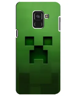 Чехол для Samsung Galaxy A8 Plus 2018 (A730F) с картинкой «Крипер микро-дизайн»