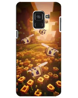 Чехол для Samsung Galaxy A8 Plus 2018 (A730F) с картинкой «Поле подсолнухов»