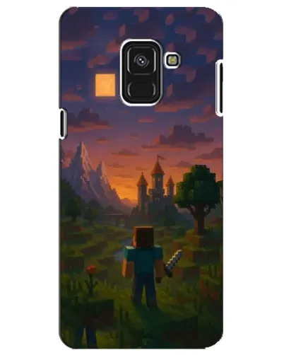 Чехол для Samsung Galaxy A8 Plus 2018 (A730F) с картинкой «Стив у башни»