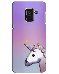 Чехол для Samsung Galaxy A8 Plus 2018 (A730F) с картинкой «Единорог градиент»