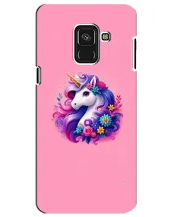 Чехол для Samsung Galaxy A8 Plus 2018 (A730F) с картинкой «Сказочный единорог»