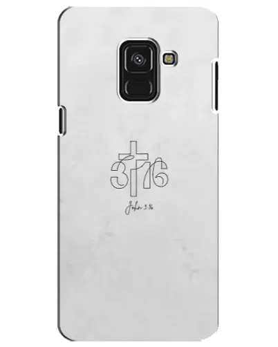 Чехол для Samsung Galaxy A8 Plus 2018 (A730F) с картинкой «Иоанна 3:16 Крест»