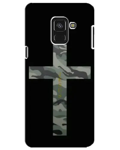 Чехол для Samsung Galaxy A8 Plus 2018 (A730F) с картинкой «Милитари Крест»