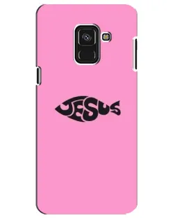 Чехол для Samsung Galaxy A8 Plus 2018 (A730F) с картинкой «Розовый символ  Jesus»