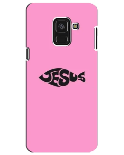 Чехол для Samsung Galaxy A8 Plus 2018 (A730F) с картинкой «Розовый символ  Jesus»