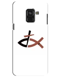 Чехол для Samsung Galaxy A8 Plus 2018 (A730F) с картинкой «Рыба и крест»