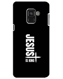 Чехол для Samsung Galaxy A8 Plus 2018 (A730F) с картинкой «Вертикаль веры Jesus»