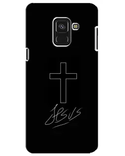 Чехол для Samsung Galaxy A8 Plus 2018 (A730F) с картинкой «Графический крест Jesus» Чехол для Samsung Galaxy A8 Plus 2018 (A730F) с картинкой «Графический крест Jesus»
