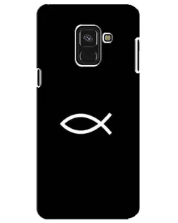 Чехол для Samsung Galaxy A8 Plus 2018 (A730F) с картинкой «Символ рыбы Jesus» Чехол для Samsung Galaxy A8 Plus 2018 (A730F) с картинкой «Символ рыбы Jesus»