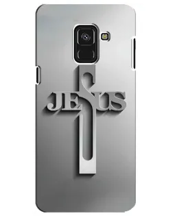 Чехол для Samsung Galaxy A8 Plus 2018 (A730F) с картинкой «Металлический крест Jesus» Чехол для Samsung Galaxy A8 Plus 2018 (A730F) с картинкой «Металлический крест Jesus»